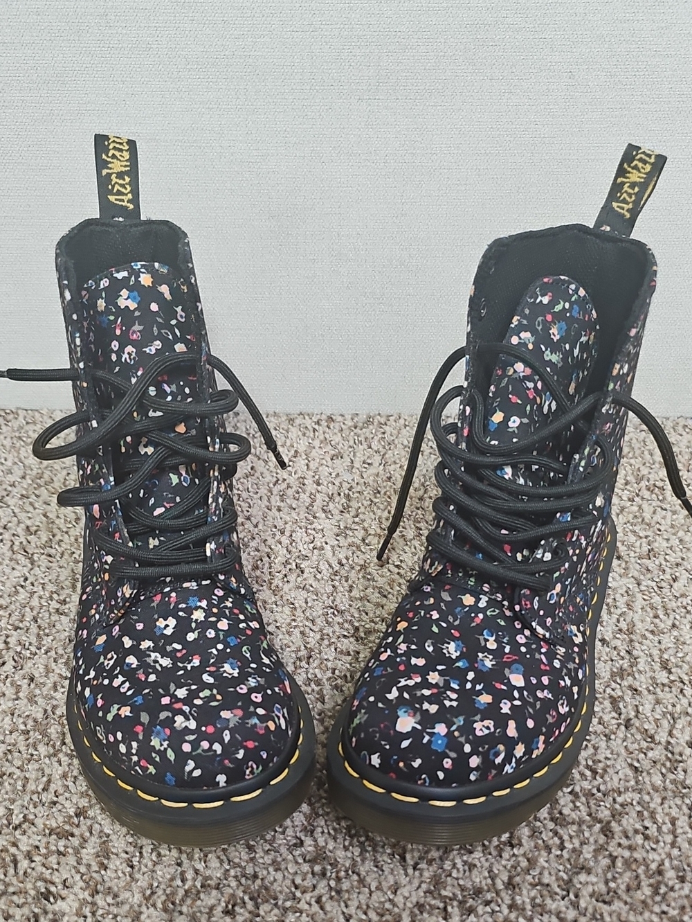 DR.MARTENS PAIGE COURTNY FLORAL BOOTS BFPM-09-230